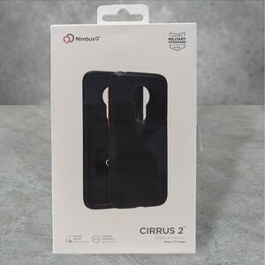W3. Nimbus9 CIRRUS 2 Case for Moto G7 Power - In Black, Mount Ready, Qi Compatib